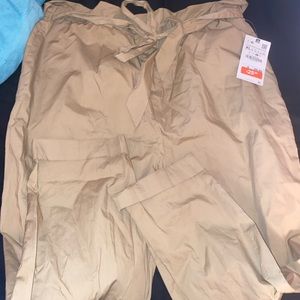 Zara high waist paper bag pants!  Size XL